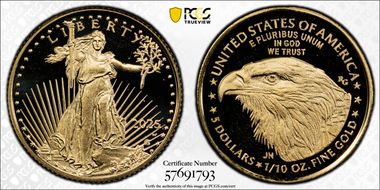 2025-W $5 Gold Eagle PR69DCAM