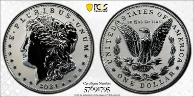 2024-S $1 Morgan Dollar Rev PR Two-Coin Reverse Proof Set PR68