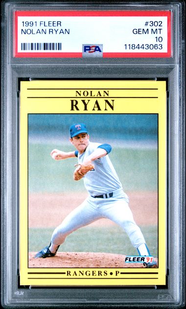 1991 Fleer #302 Nolan Ryan front