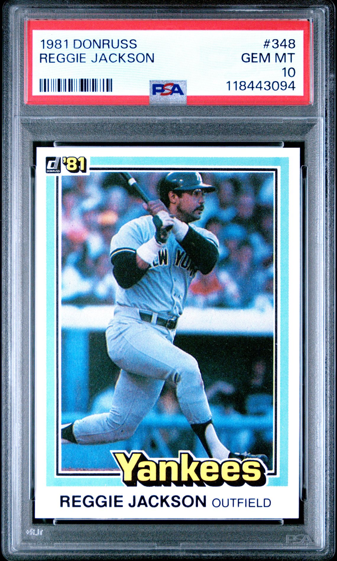 1981 Donruss DONRUSS #348 Reggie Jackson front