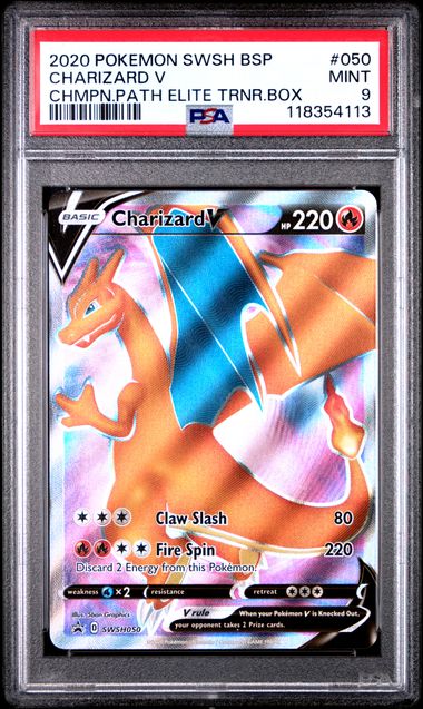 2020 Pokemon Swsh Bsp Chmpn.Path Elite Trnr.Box CHMPN.PATH ELITE TRNR.BOX #050 Charizard front