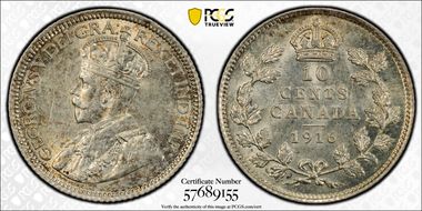 1916 10C MS62