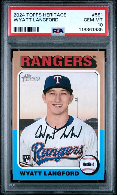 2024 Topps Topps Heritage #581 Wyatt Langford front