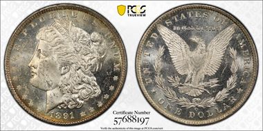 1891-O $1 MS63PL