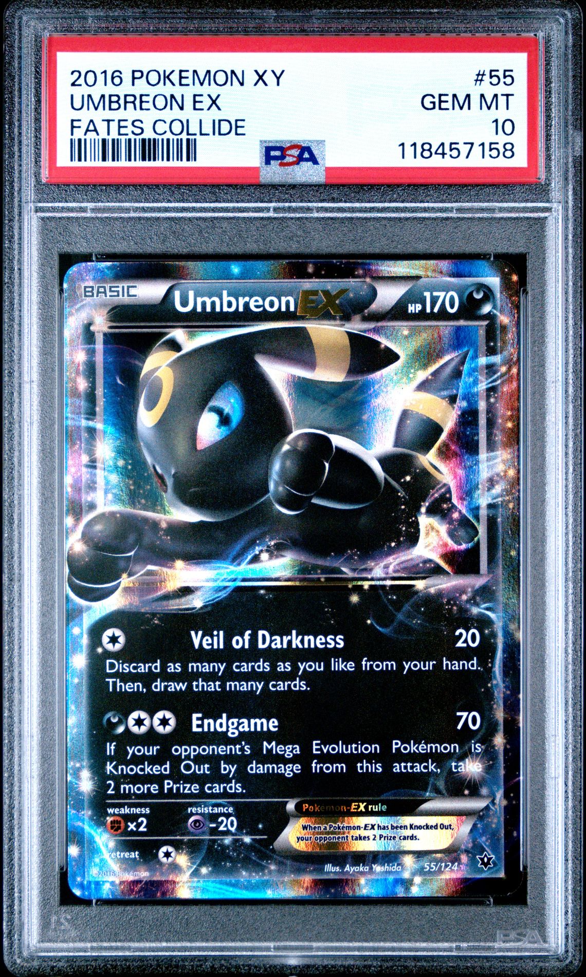 2016 Pokemon POKEMON XY FATES COLLIDE #55 Umbreon Ex front