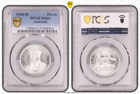 1918-M Florin MS61