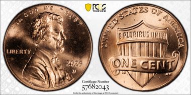 2025-D 1C Shield MS65RD