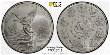 2011-Mo Onza Libertad Ag MS67