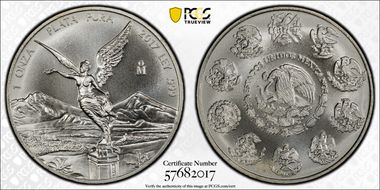 2017-Mo Onza Libertad Ag MS69