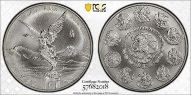 2018-Mo Onza Libertad Ag MS69