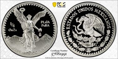 1994-Mo 1/2 oz Libertad Ag PR69DCAM