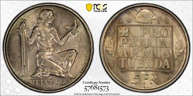 1936 B 5 Fr Armament MS65