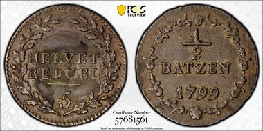 1799 1/2 Batz 5 Rev. N1