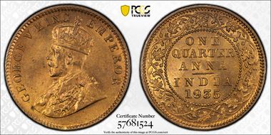 1935(C) 1/4 An SW-8.384 Prid-675 MS65RD