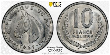 1961 10 Fr MS64