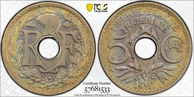 1917 5C Gad-169 F-121 MS63