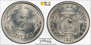 1937 HF 5C KM-75 MS65