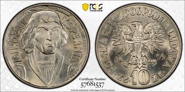 1959 10 Zl Kopernik MS66