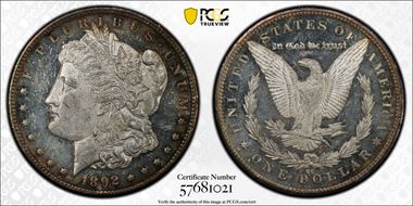 1892-CC $1 MS61DMPL