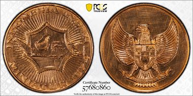 1974 Medal Indonesia Indah Copper MS62RD