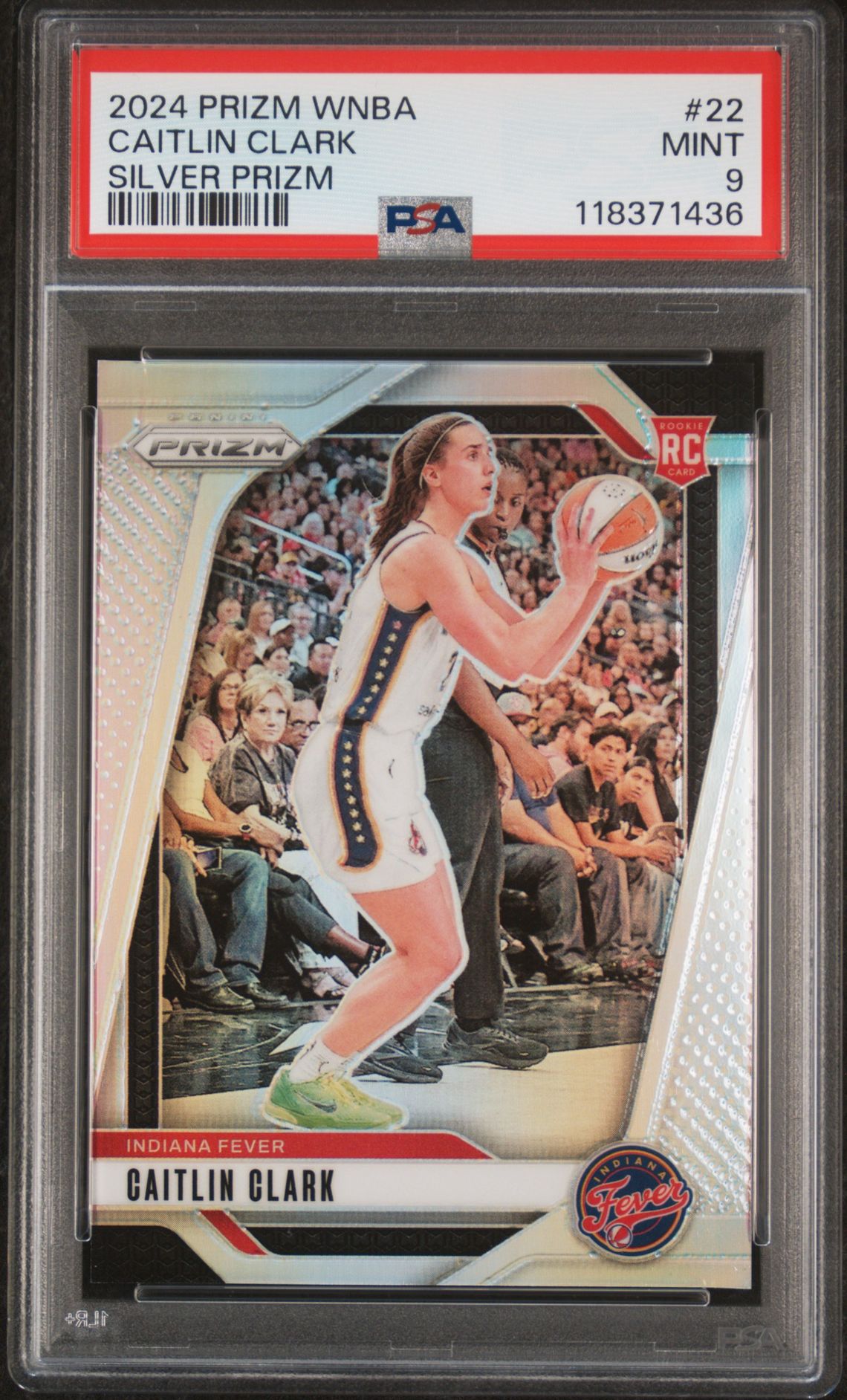 2024 Panini Prizm Wnba Caitlin Clark #22 (Silver Prizm) Mint 9 front