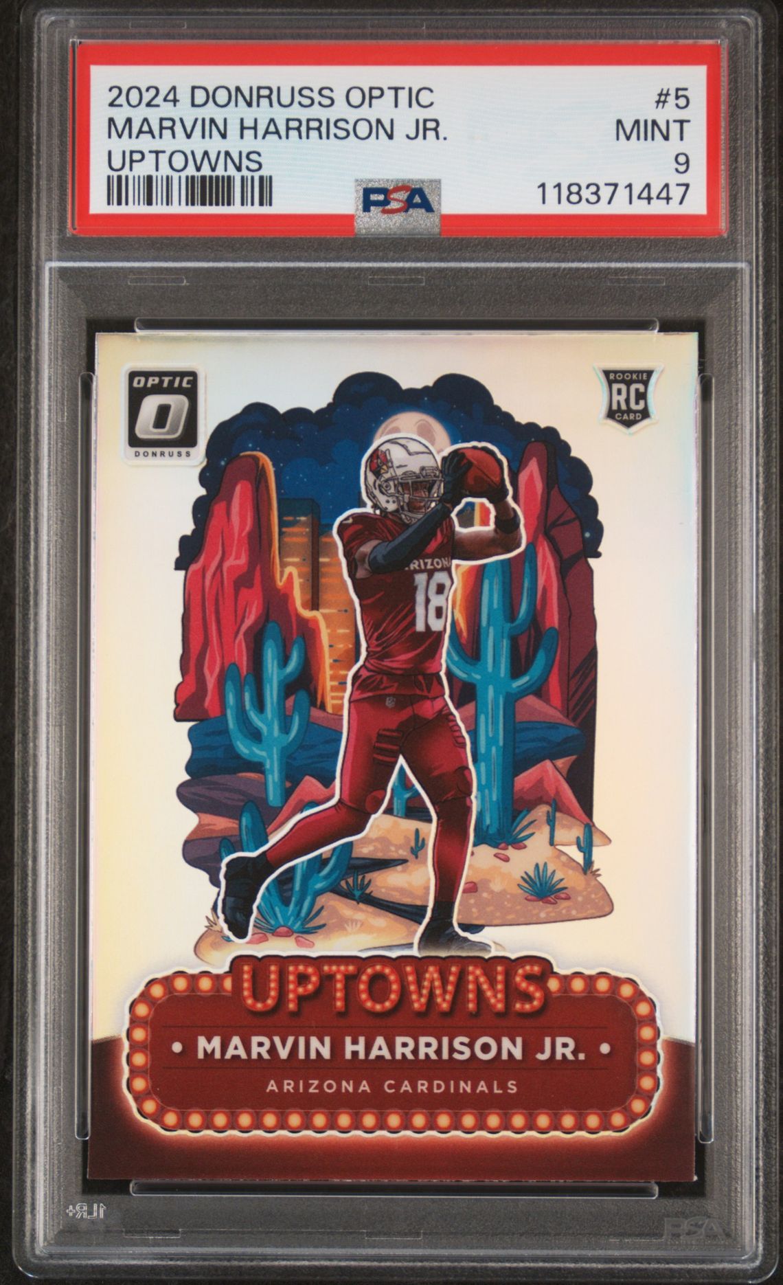 2024 Panini Donruss Optic Uptowns Marvin Harrison Jr. #5 Mint 9 front