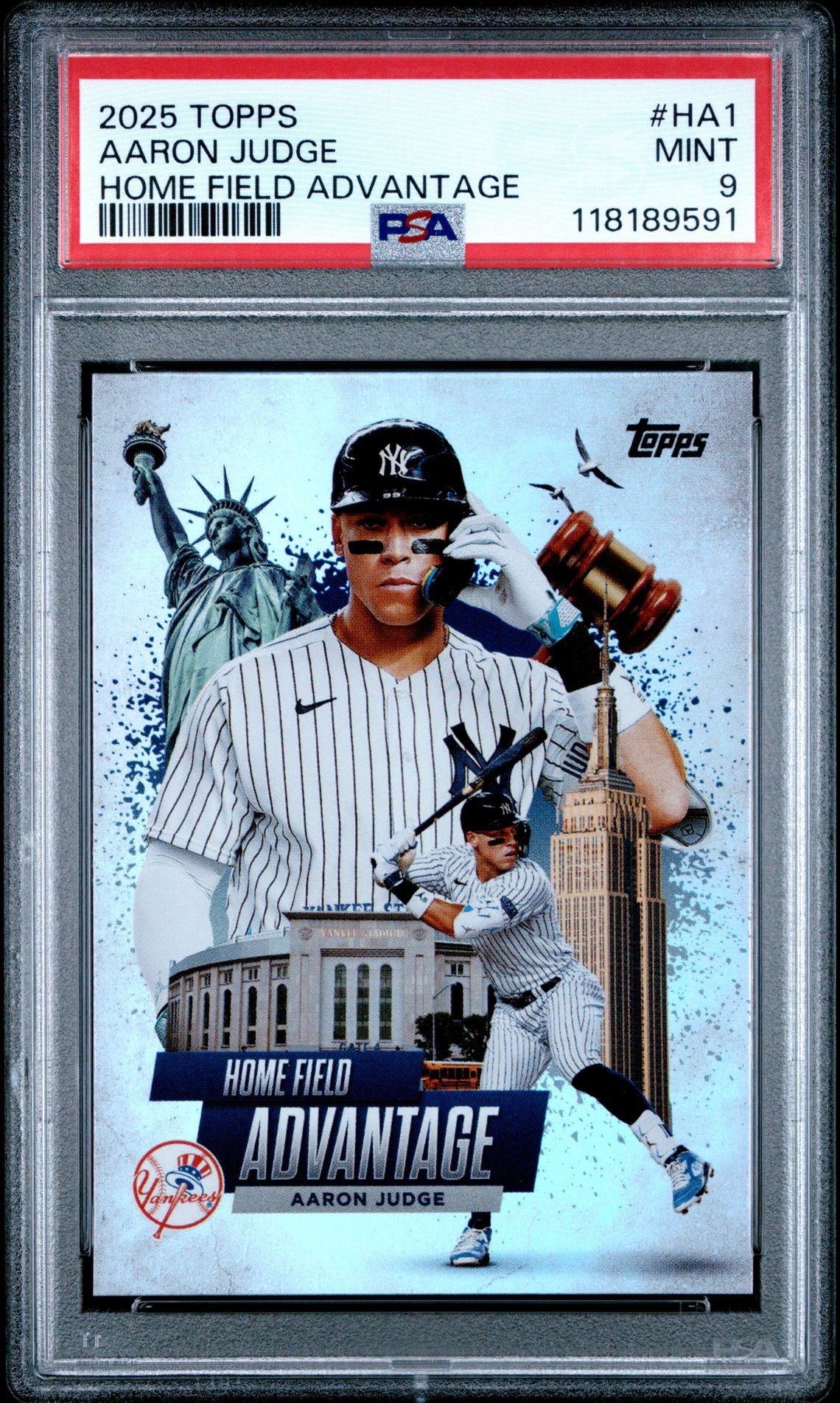 2025 Topps Home Field Advantage Aaron Judge #Ha1 Mint 9 front