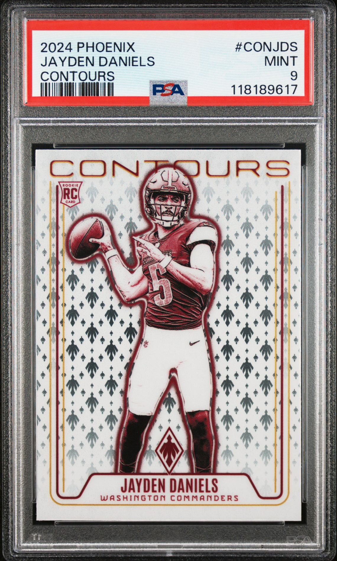 2024 Panini Phoenix Contours Jayden Daniels #Conjds Mint 9 front