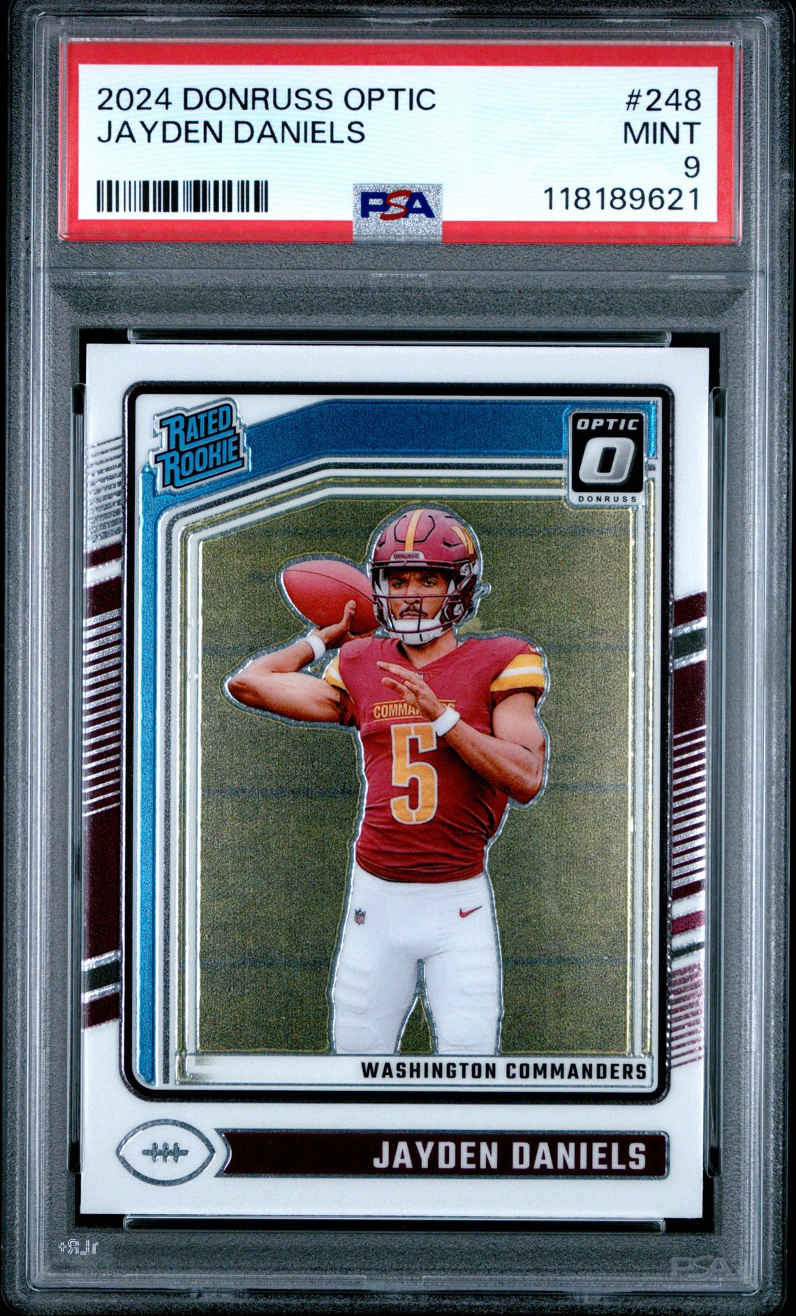 2024 Panini Donruss Optic Jayden Daniels #248 Mint 9 front