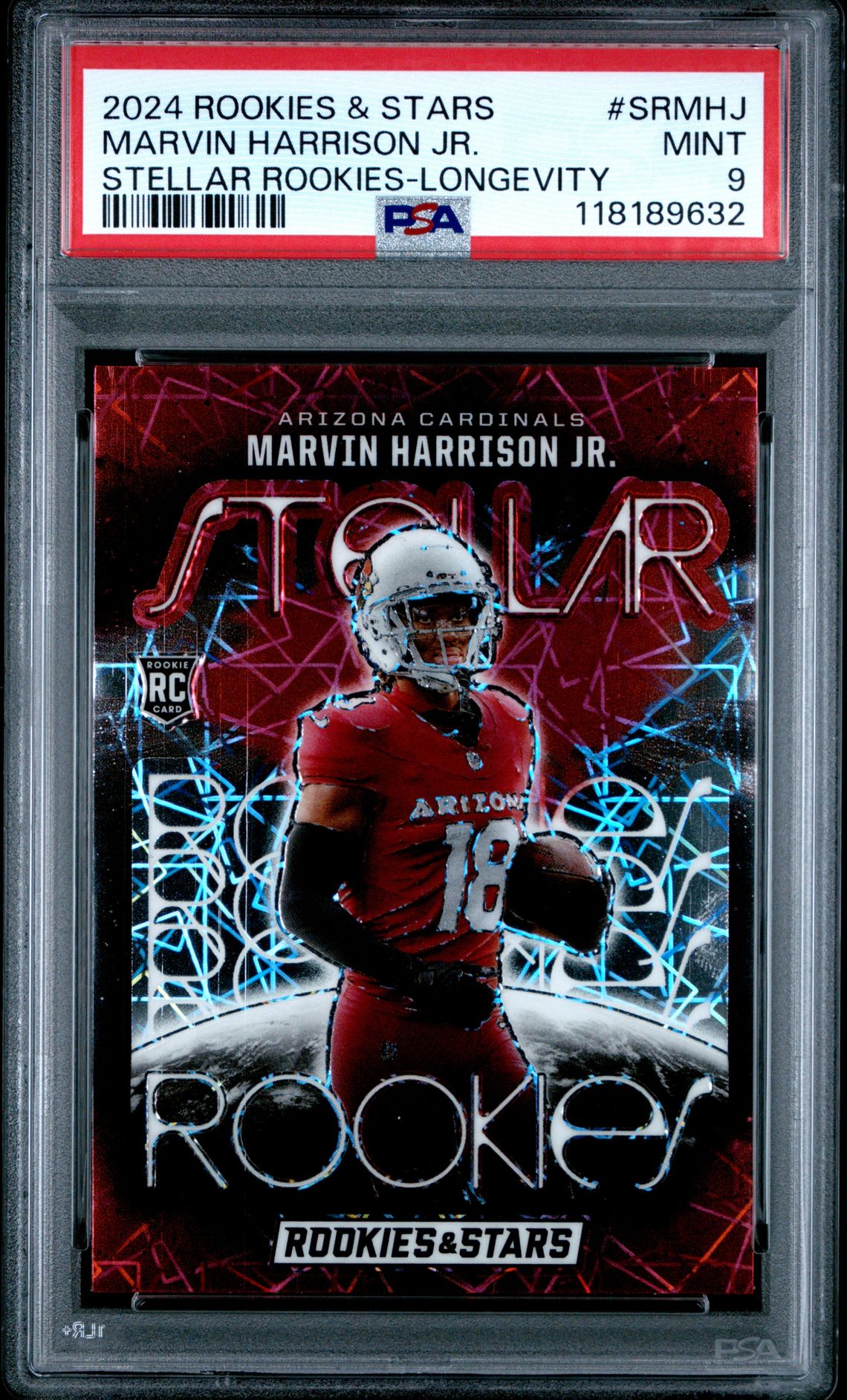 2024 Panini Rookies & Stars Stellar Rookies Marvin Harrison Jr. #Srmhj (Stellar Rookies-Longevity) Mint 9 front