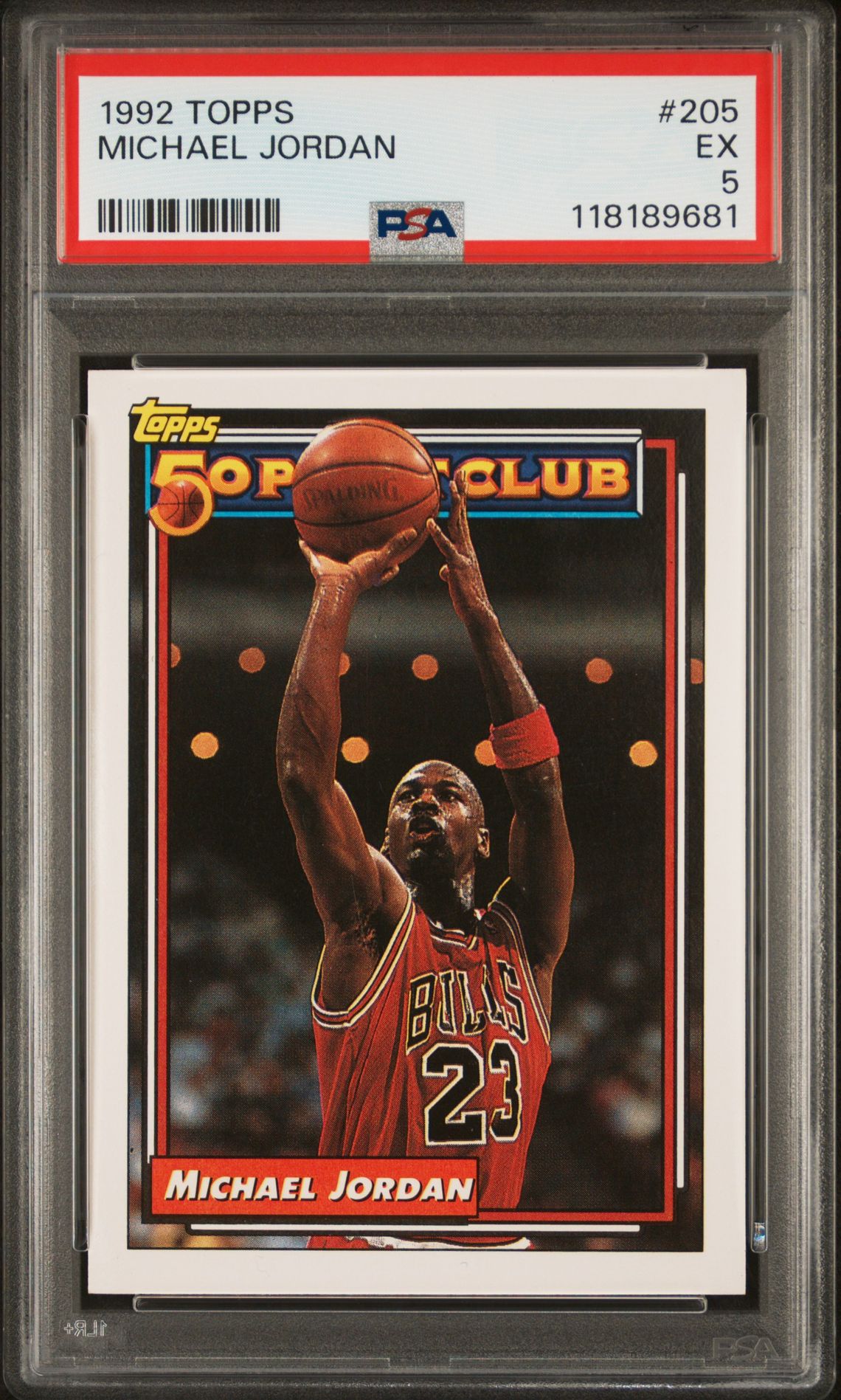 1992 Topps Michael Jordan #205 Ex 5 front