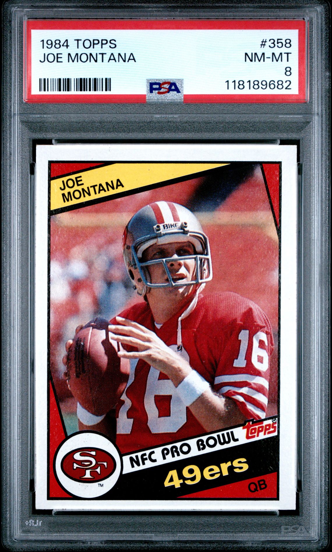 1984 Topps Joe Montana #358 Nm-Mt 8 front