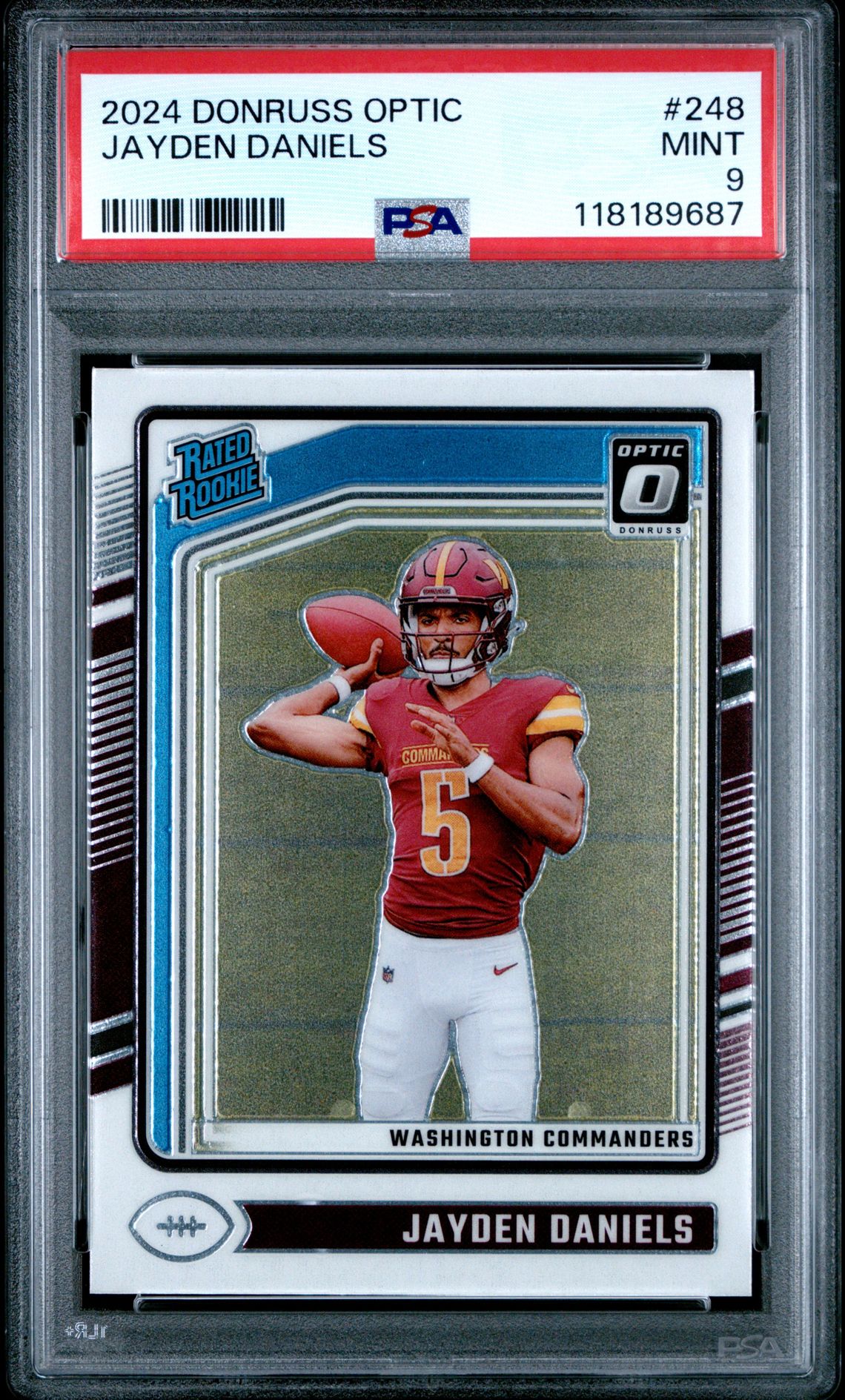 2024 Panini Donruss Optic Jayden Daniels #248 Mint 9 front
