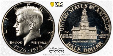 1976-S 50C Clad PR67CAM