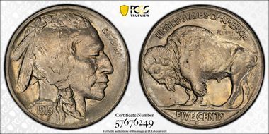 1915-S 5C MS64