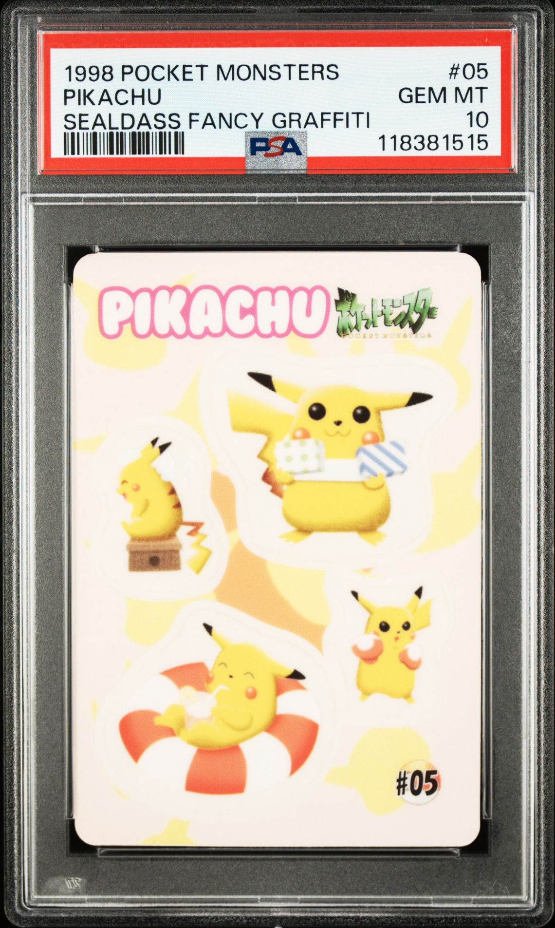 1998 Sealdassfancy Graffiti #05 Pikachu front
