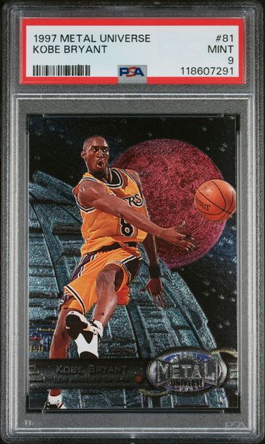1997 METAL UNIVERSE #81 Kobe Bryant front