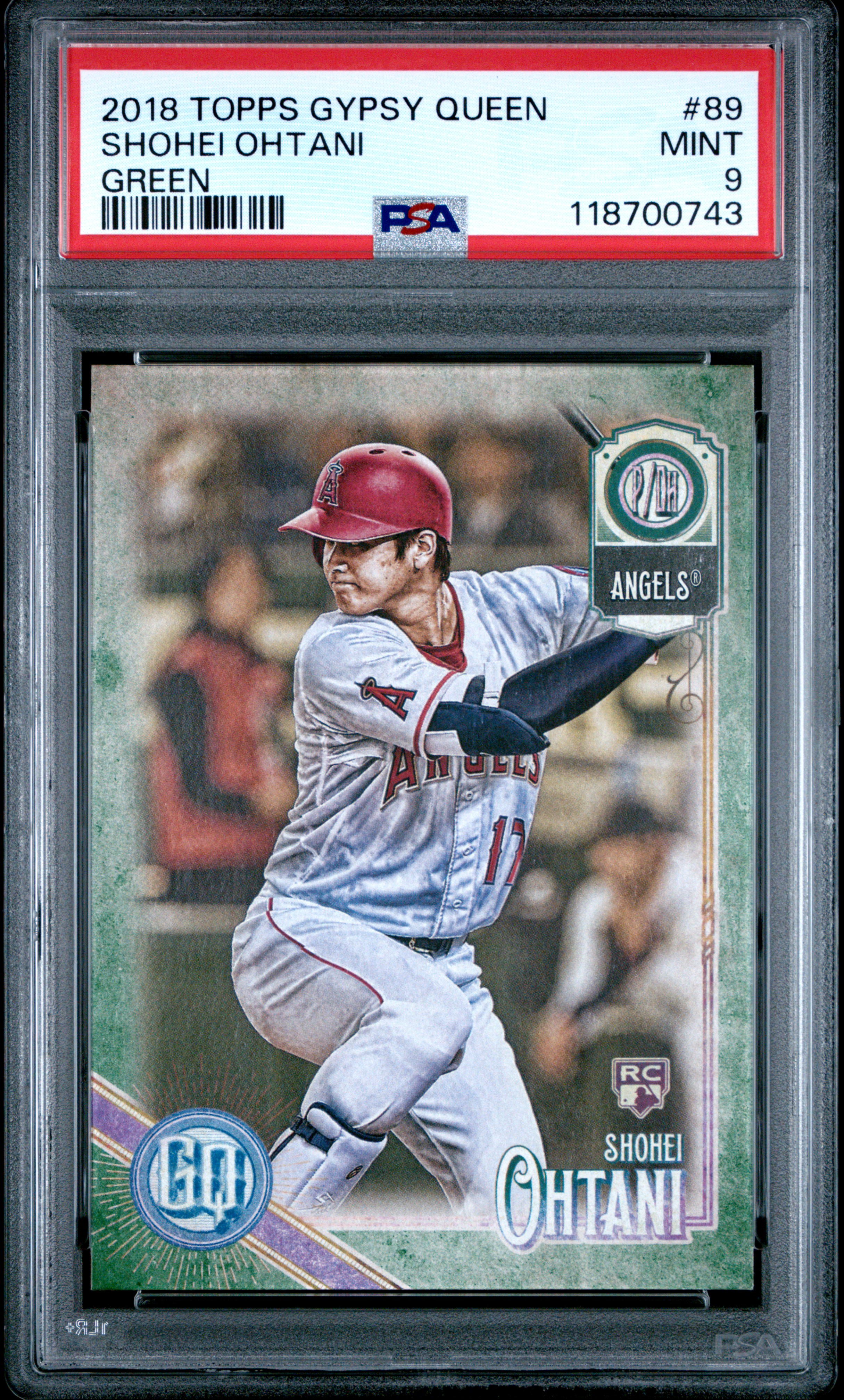 Nickp12's 2018 Topps Gypsy Queen Shohei Ohtani Green #89 PSA 9