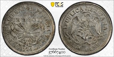 1914-GRO Peso KM-641 MS63
