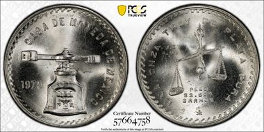 1979-Mo Onza KM-M49b.4 Ag Type 4 MS66