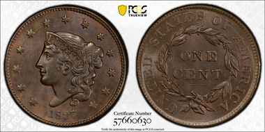1837 1C N-4 MS64BN