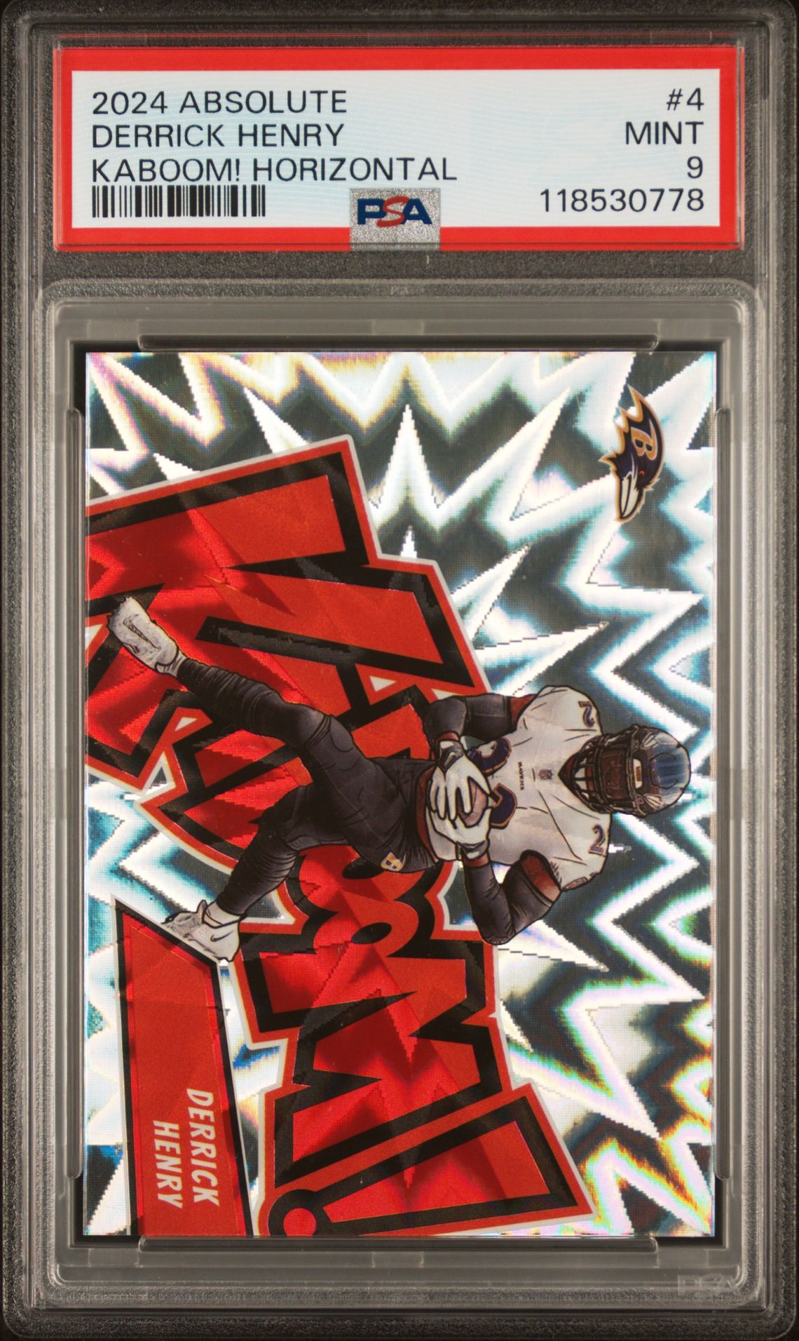 2024 Panini Absolute Kaboom! Horizontal Derrick Henry #4 Mint 9 front