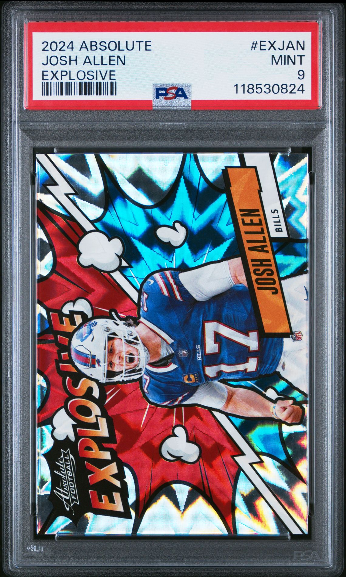 2024 Panini Absolute Explosive Josh Allen #Exjan Mint 9 front