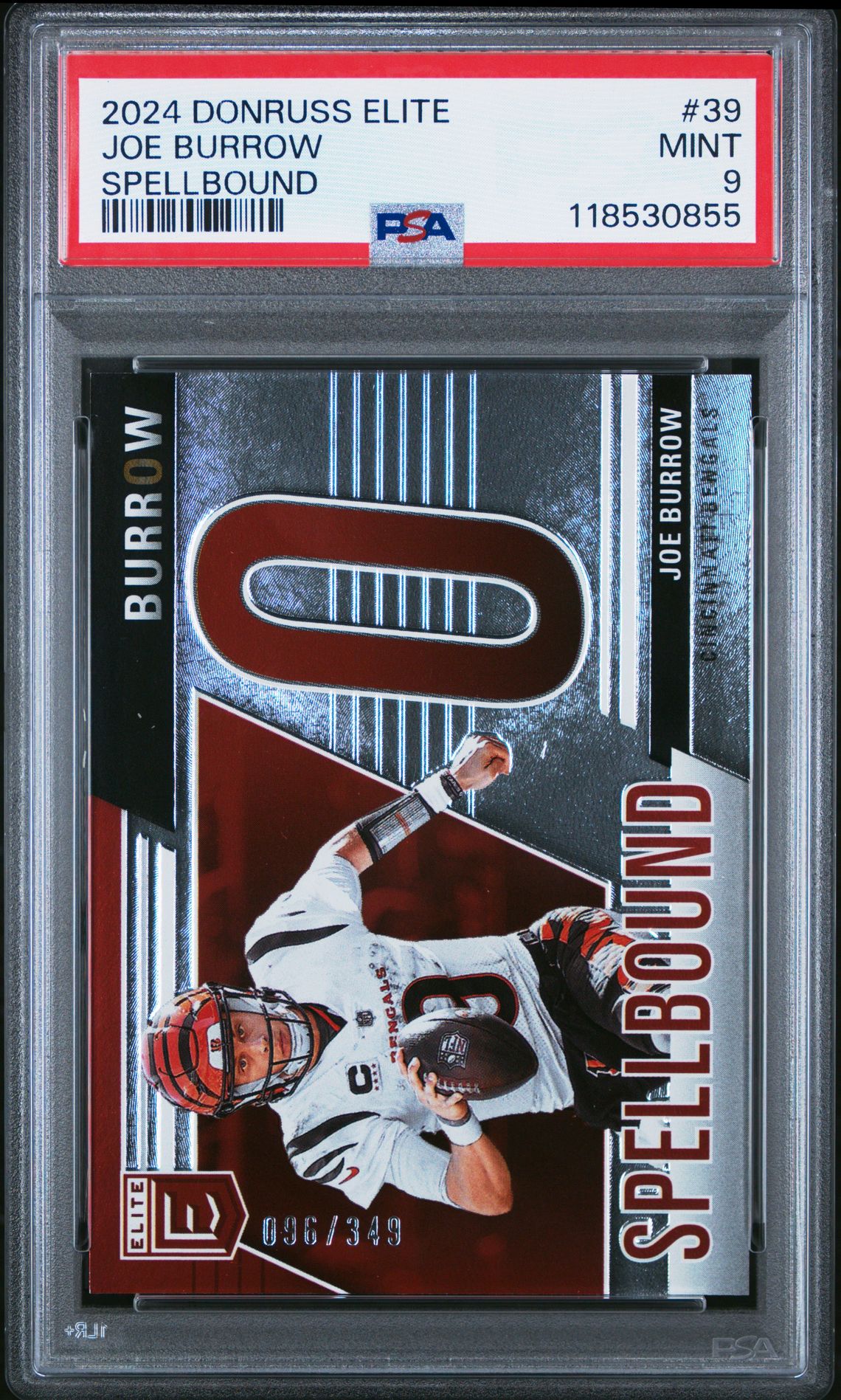 2024 Panini Donruss Elite Spellbound Joe Burrow #39 Mint 9 front