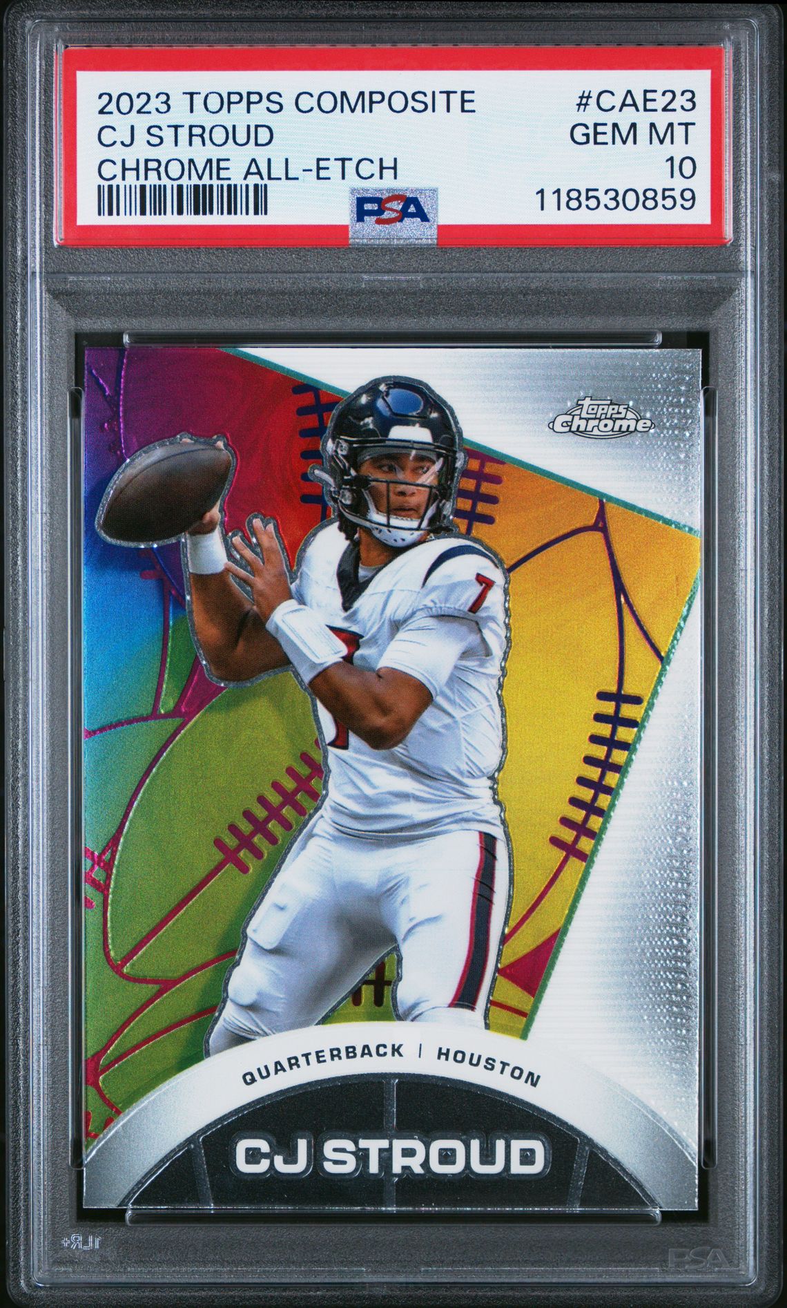2023 Topps Composite Chrome All-Etch Cj Stroud #Cae23 Gem Mt 10 front