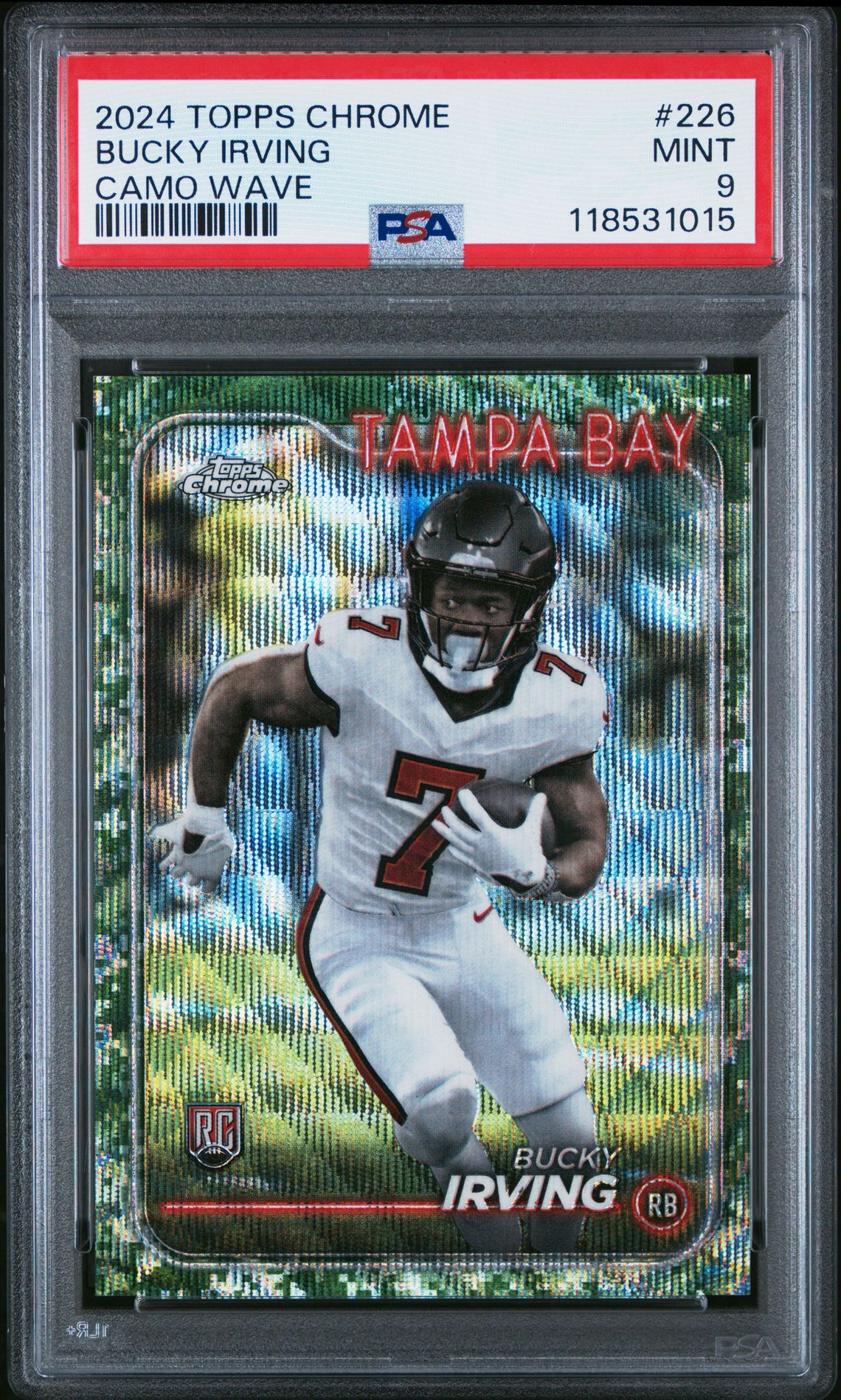 2024 Topps Chrome Bucky Irving #226 (Camo Wave) Mint 9 front