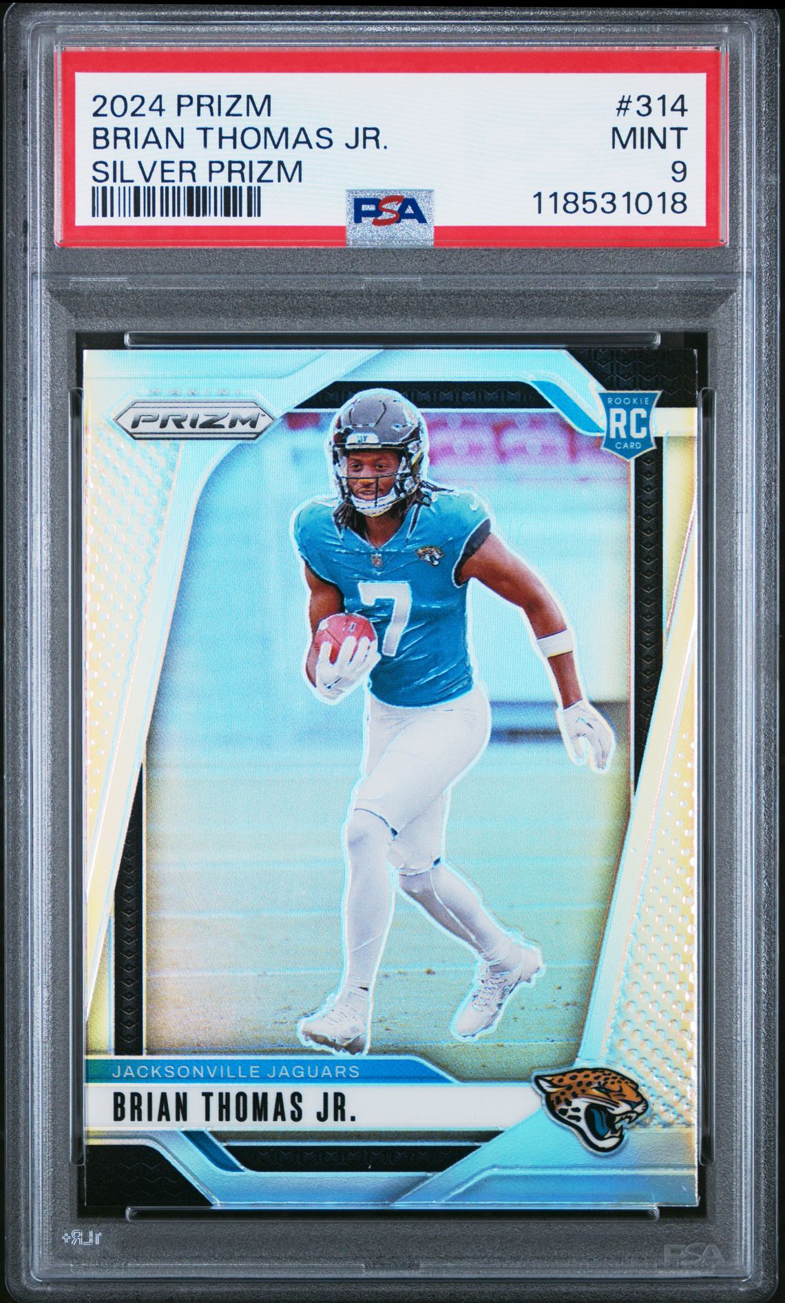 2024 Panini Prizm Brian Thomas Jr. #314 (Silver Prizm) Mint 9 front