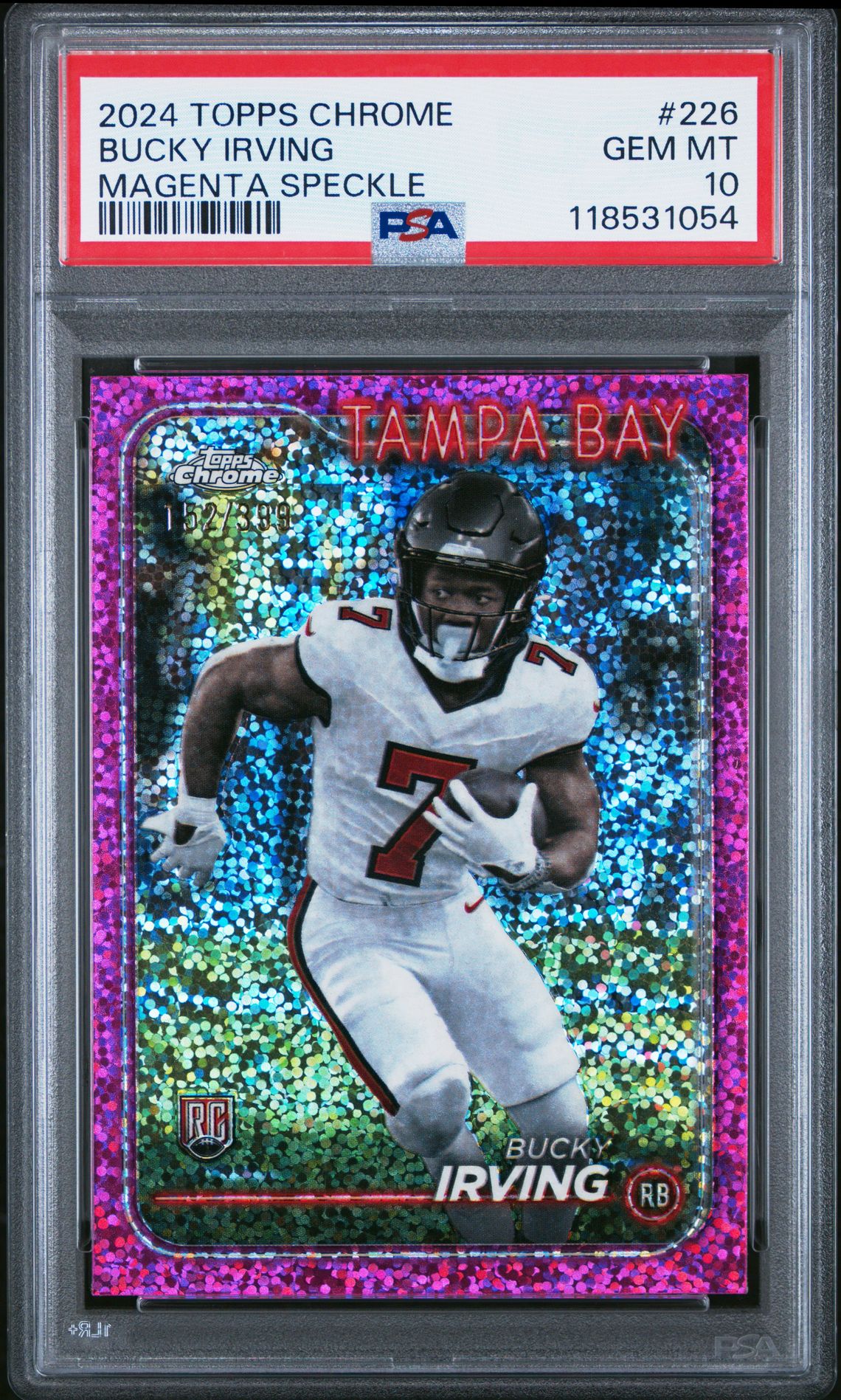 2024 Topps Chrome Bucky Irving #226 (Magenta Speckle) Gem Mt 10 front