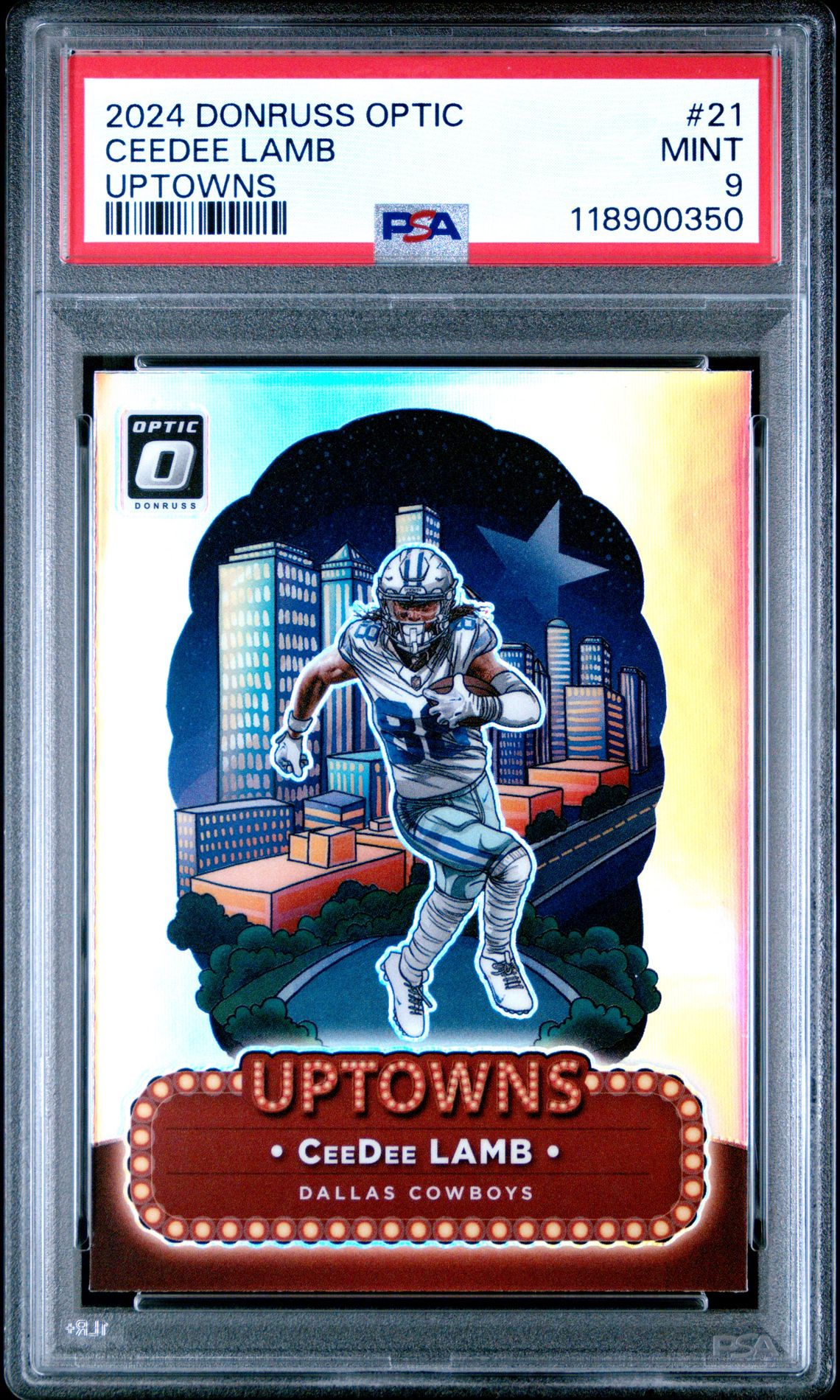 2024 Panini Donruss Optic Uptowns Ceedee Lamb #21 Mint 9 front