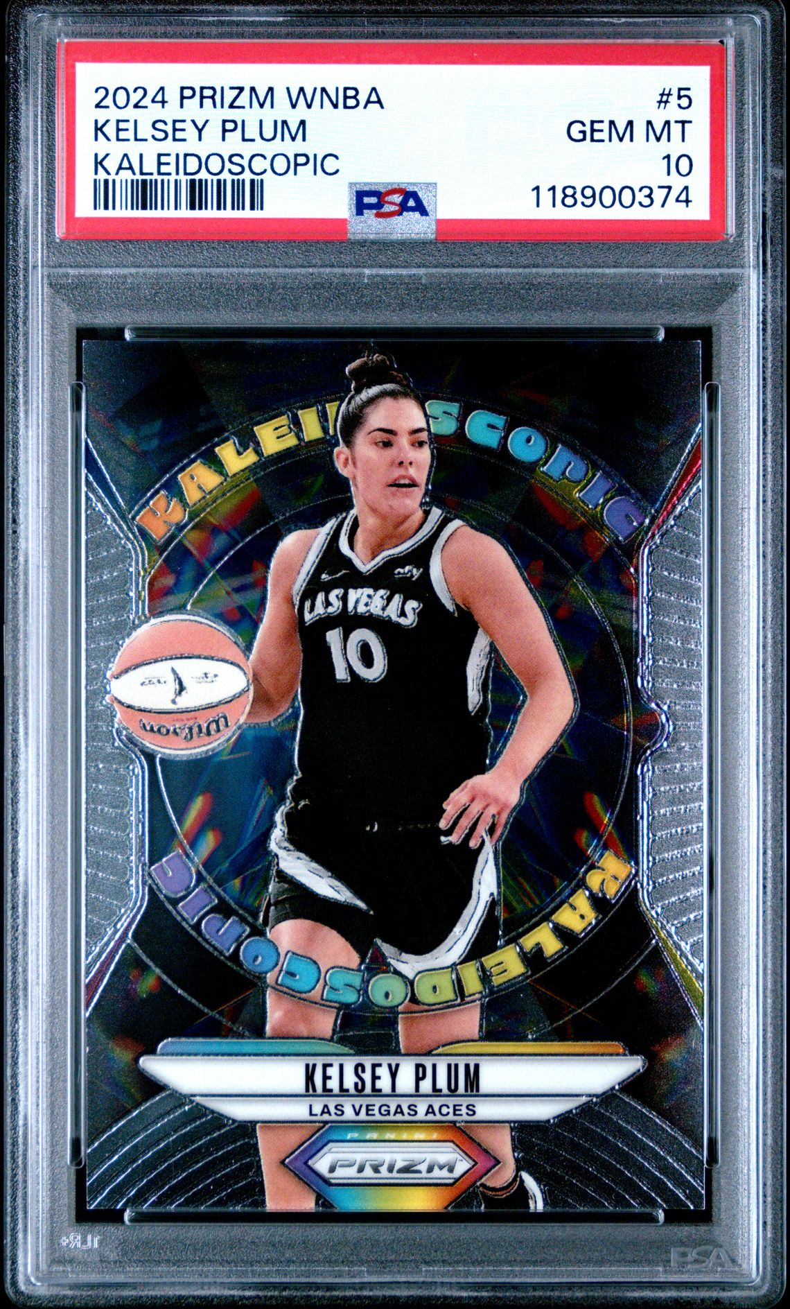 2024 Panini Prizm Wnba Kaleidoscopic Kelsey Plum #5 Gem Mt 10 front